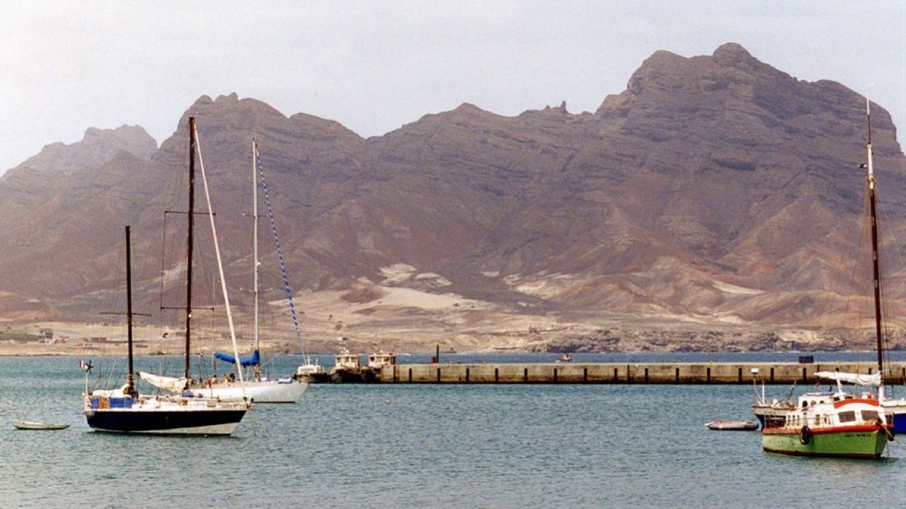 A view of Monte Cara from Mindelo