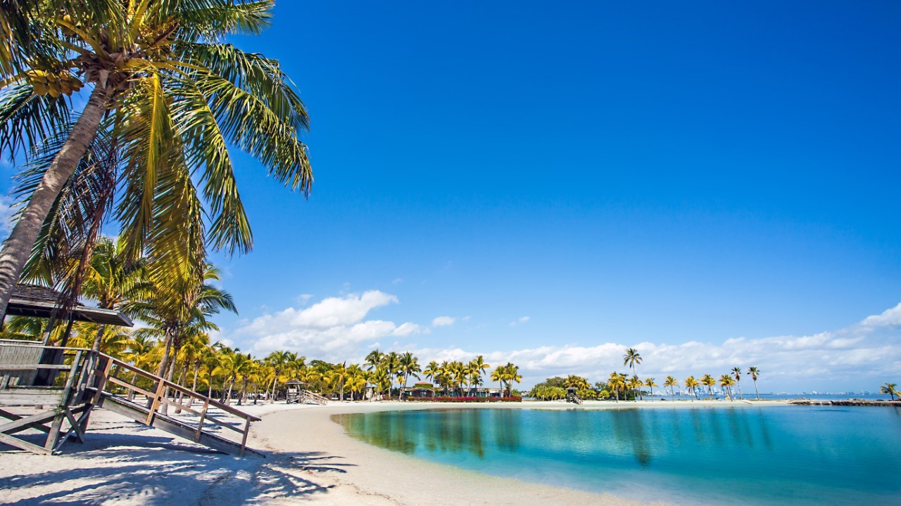 The Round Beach at Matheson Hammock County Park Miami Florida
