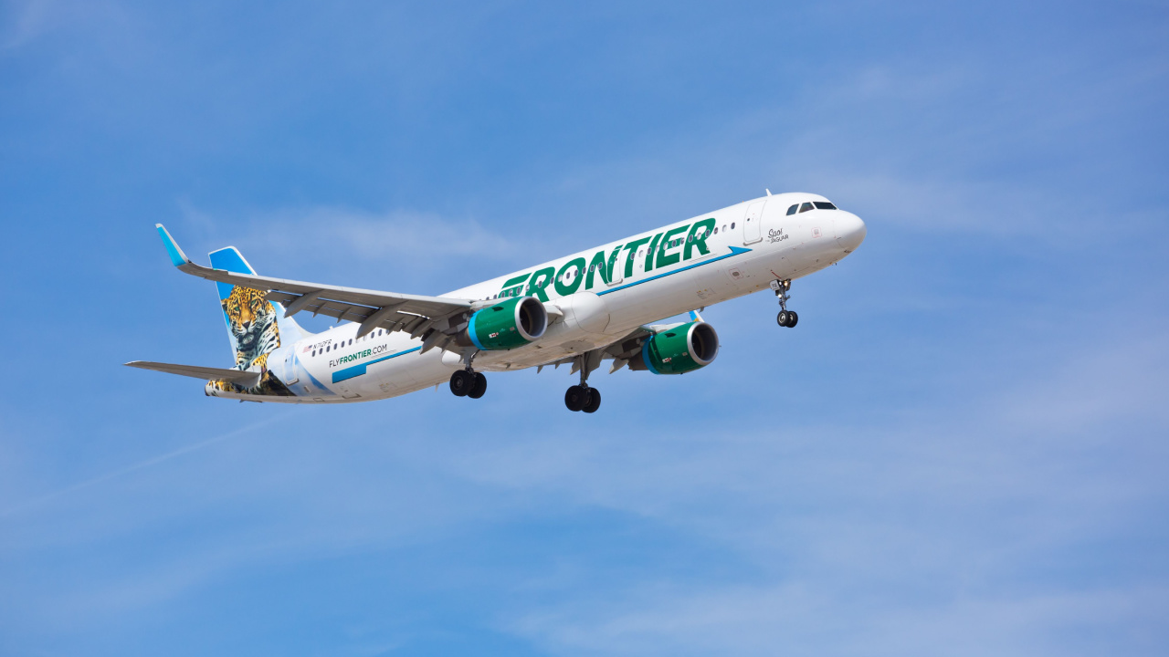 Frontier flight in the air.