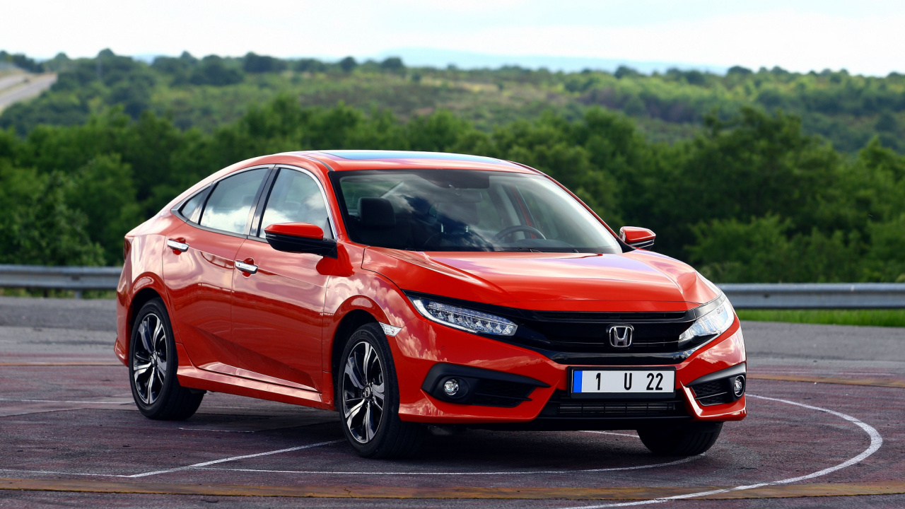 Honda Civic RS with the tenth generation of red color